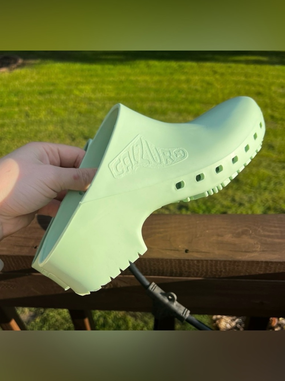 Calzuro Pistachio Green Slip-On Clog - Picture 3 of 10